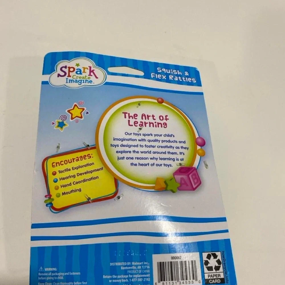 Spark Create Imagine Squish & Flex Rattles 3 months +. SKU-A882